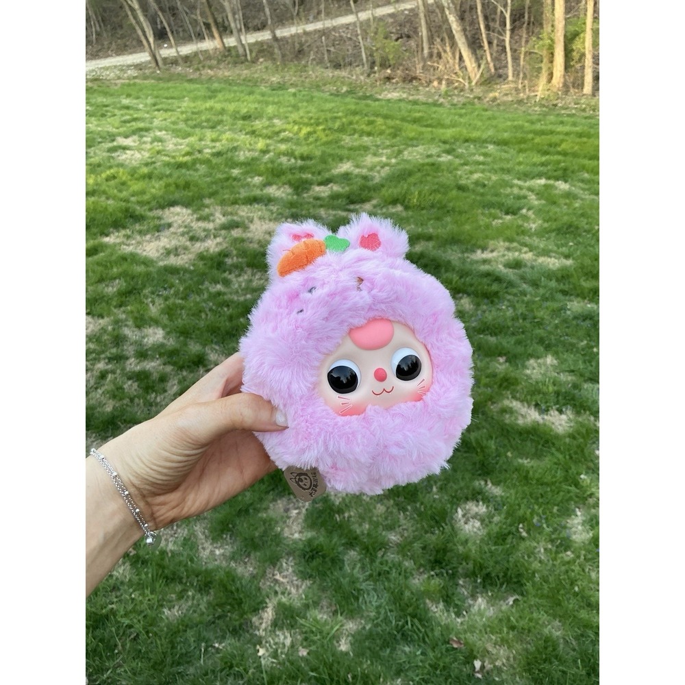 Baby Three Plush Zipper‎ Pouch Pink Bunny Rabbit